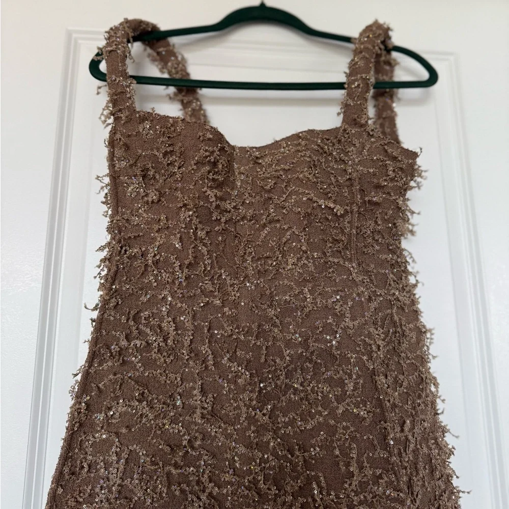 New Tory Burch SEQUINED FRINGE TANK DRESS $2,298
